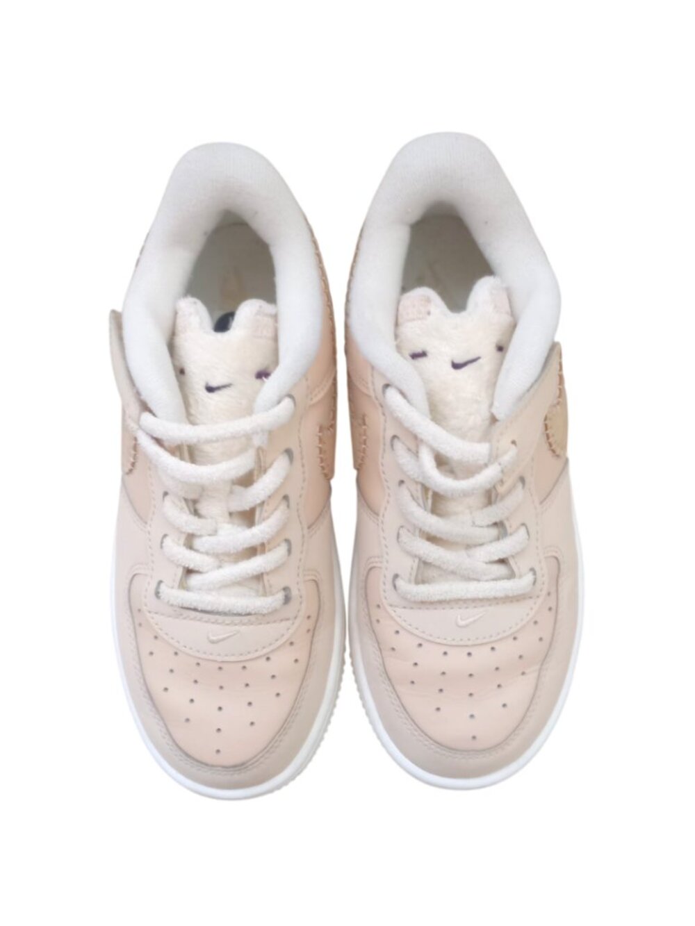 Nike Force 1 Low SE EasyOn PS Rabbit Sneakers - Sanddrift Kids Shoes, Size 2Y